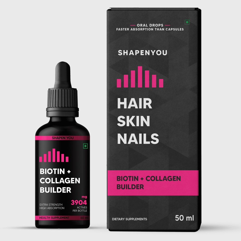 Biotin & Collagen Booster Oral Drops - Luscious Hair, Radiant Skin & Strong Nails - 50ml